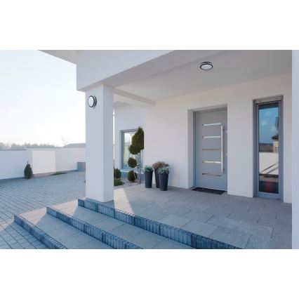 LED Kültéri mennyezeti lámpa BENO LED/24/30W/230V 3000/3500/4000K IP65 antracit kerek