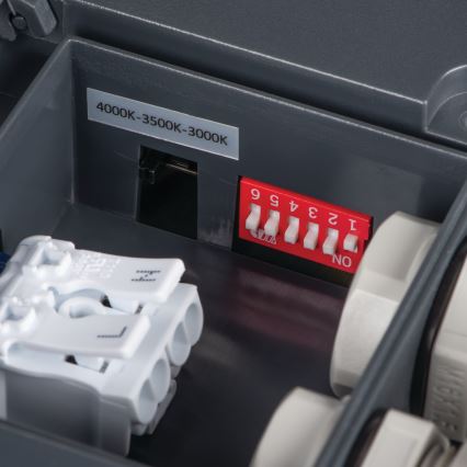 LED Kültéri mennyezeti lámpa mozgásérzékelővel BENO LED/12/18W/230V 3000/3500/4000K IP65 antracit szögletes