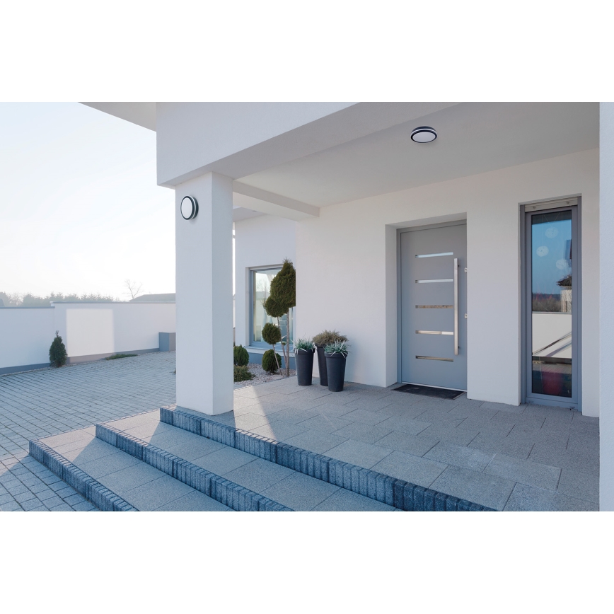 LED Kültéri mennyezeti lámpa BENO LED/12/18W/230V 3000/3500/4000K IP65 antracit kerek