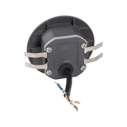 LED lépcsőlámpa mozgás- és alkonyérzékelővel EXIN LED/2,5W/230V 3000K IP65 antracitszínű, kerek
