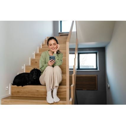 LED lépcsővilágító lámpatest EXIN LED/2,5W/230V 4000K IP65 fehér négyzetes