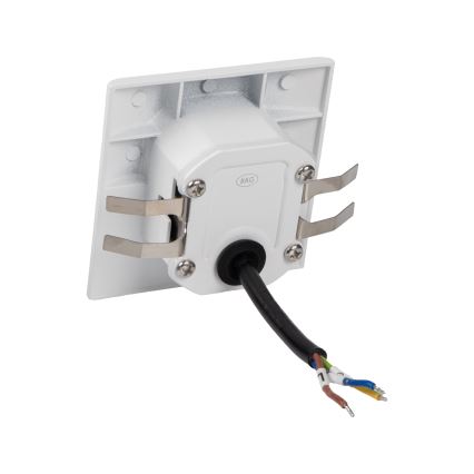 LED lépcsővilágító lámpatest mozgás- és alkonyatérzékelővel EXIN LED/2,5W/230V 4000K IP65 fehér, szögletes