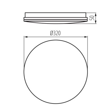 LED fürdőszobai mennyezeti lámpatest ENELO LED/17W/230V átm. 32 cm IP44