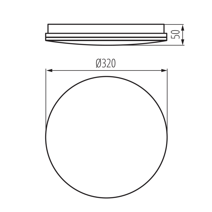LED fürdőszobai mennyezeti lámpatest ENELO LED/17W/230V átm. 32 cm IP44