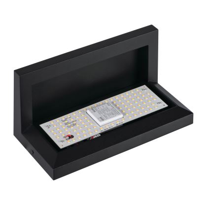 LED kültéri fali lámpatest LERTO LED/12W/230V IP54 fekete