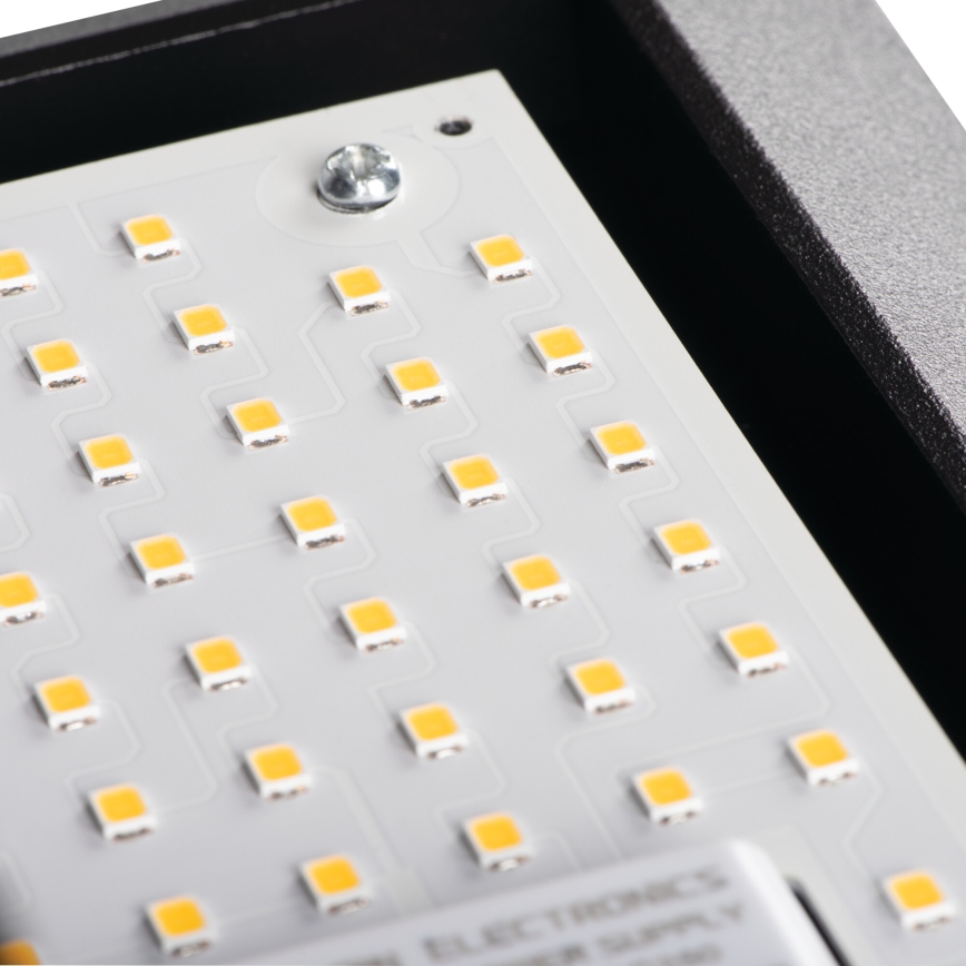 LED kültéri fali lámpatest LERTO LED/12W/230V IP54 fekete