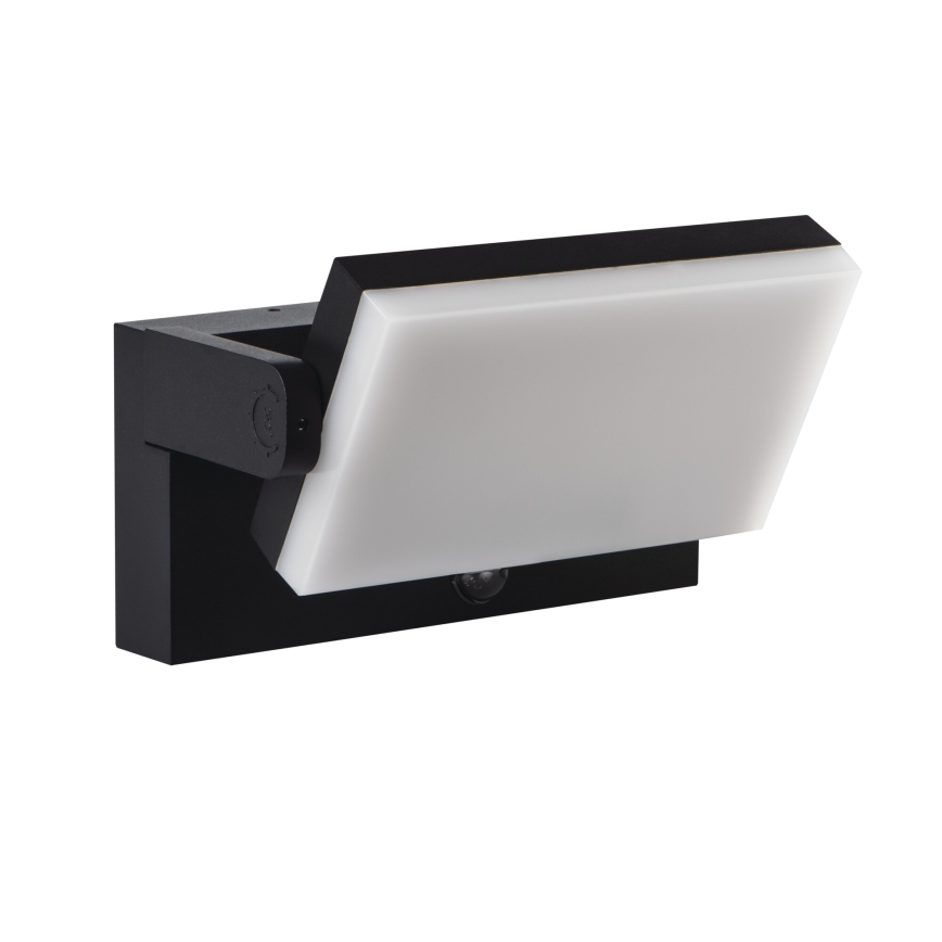 LED kültéri fali lámpa mozgás- és szürkületérzékelővel XERTO LED/20W/230V 3000/4000/6500K IP44 fekete