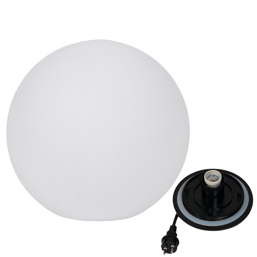Kültéri lámpa STONO 1xE27/20W/230V átm. 50 cm IP65 fehér