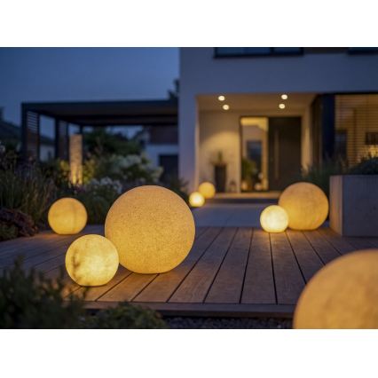 STONO kültéri lámpa 1xE27/15W/230V Ø 20 cm IP65 bézs