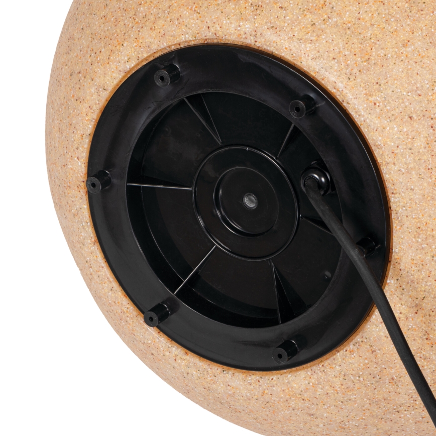 Kültéri lámpa STONO 1xE27/20W/230V, átmérő 40 cm, IP65, bézs