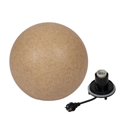 Kültéri lámpa STONO 1xE27/20W/230V, átmérő 40 cm, IP65, bézs