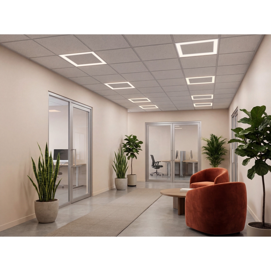 LED álmennyezeti keret AVAR LED/32W/230V 3000/4000/6000K 60x60 cm UGR19
