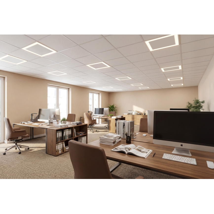 LED álmennyezeti keret AVAR LED/32W/230V 3000/4000/6000K 60x60 cm UGR19