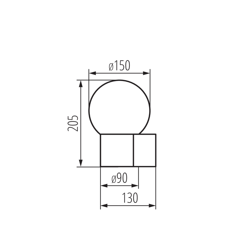 Kültéri fali lámpa STONO 1xE27/15W/230V IP65 antracit