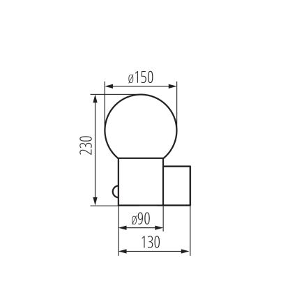 Kültéri fali lámpa mozgás- és alkonyérzékelővel STONO 1xE27/15W/230V IP65 antracit
