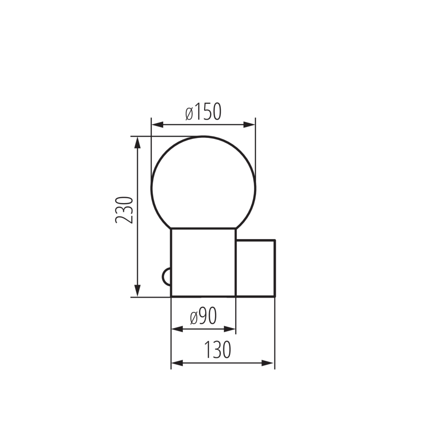 Kültéri fali lámpa mozgás- és alkonyérzékelővel STONO 1xE27/15W/230V IP65 antracit