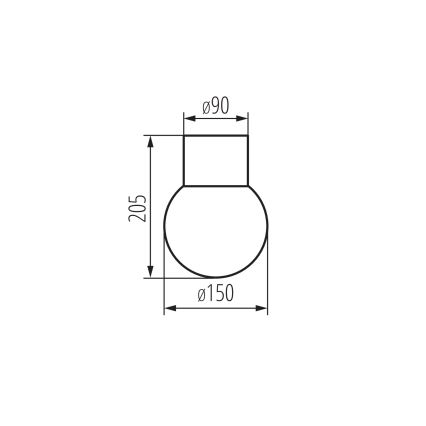 Kültéri spotlámpa STONO 1xE27/15W/230V IP65 antracit