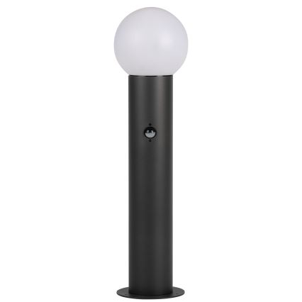 Kültéri lámpa mozgás- és alkonyérzékelővel STONO 1xE27/15W/230V 80 cm IP65 antracit