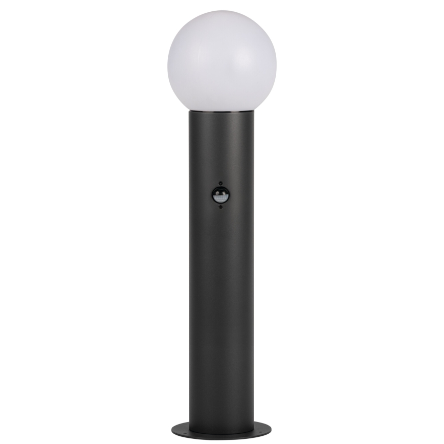 Kültéri lámpa mozgás- és alkonyérzékelővel STONO 1xE27/15W/230V 80 cm IP65 antracit