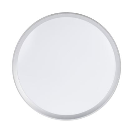 LED Fényerőszabályozható mennyezeti lámpa LIXAN LED/65W/230V 3000-6500K Ø 48,6 cm fehér/ezüst + távirányító
