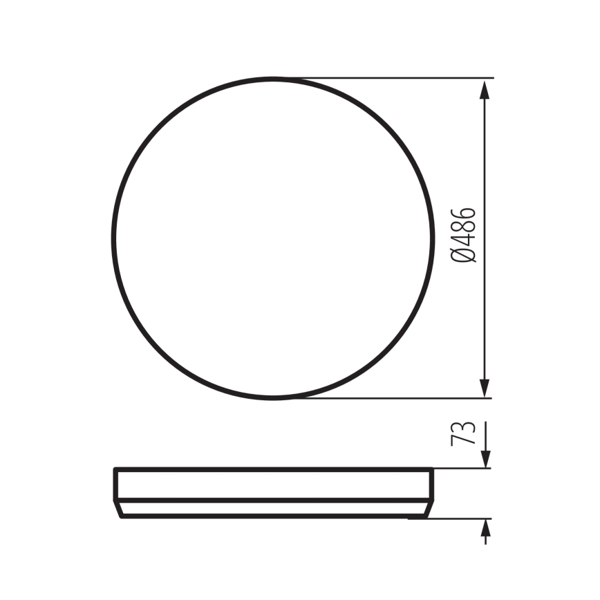 LED dimmelhető mennyezeti lámpa LIXAN LED/65W/230V 3000–6500K átmérő 48,6 cm fehér/fekete + távirányító