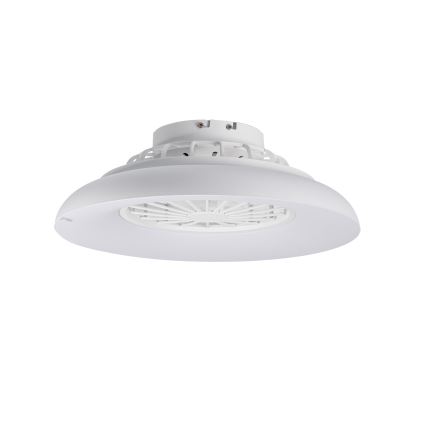 LED RGBW fényerőszabályozható mennyezeti lámpatest ventilátorral PLAVE PAN LED/24W/230V 3000-6500K átm. 48,5 cm fehér + távirányító