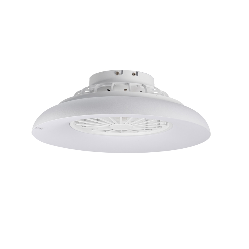 LED RGBW fényerőszabályozható mennyezeti lámpatest ventilátorral PLAVE PAN LED/24W/230V 3000-6500K átm. 48,5 cm fehér + távirányító
