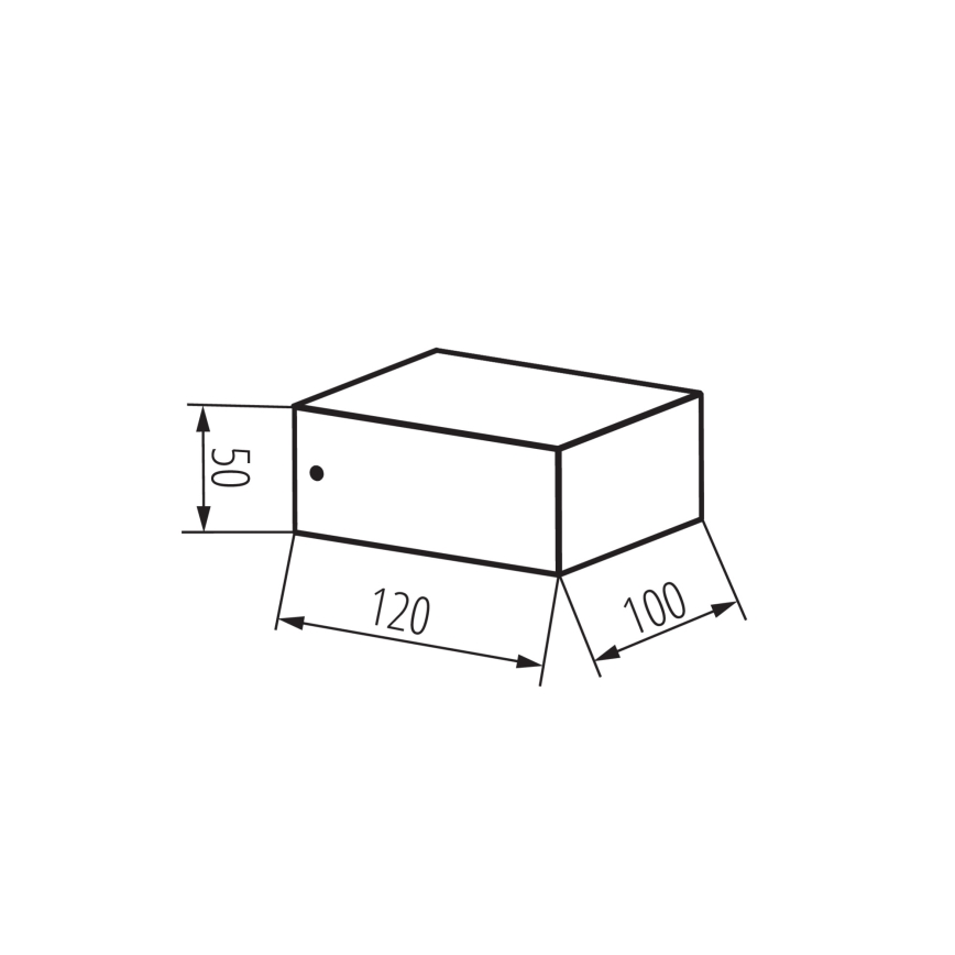 Kültéri fali lámpatest LEGINO 1xGX53/11W/230V 80 cm IP65 antracitszürke