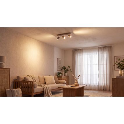 Spotlámpa EVALO 3xGU10/10W/230V bézs/arany