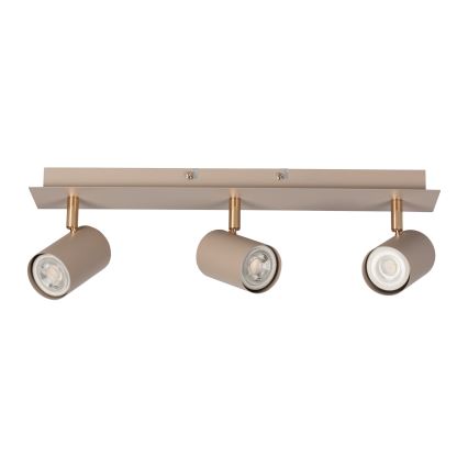 Spotlámpa EVALO 3xGU10/10W/230V bézs/arany