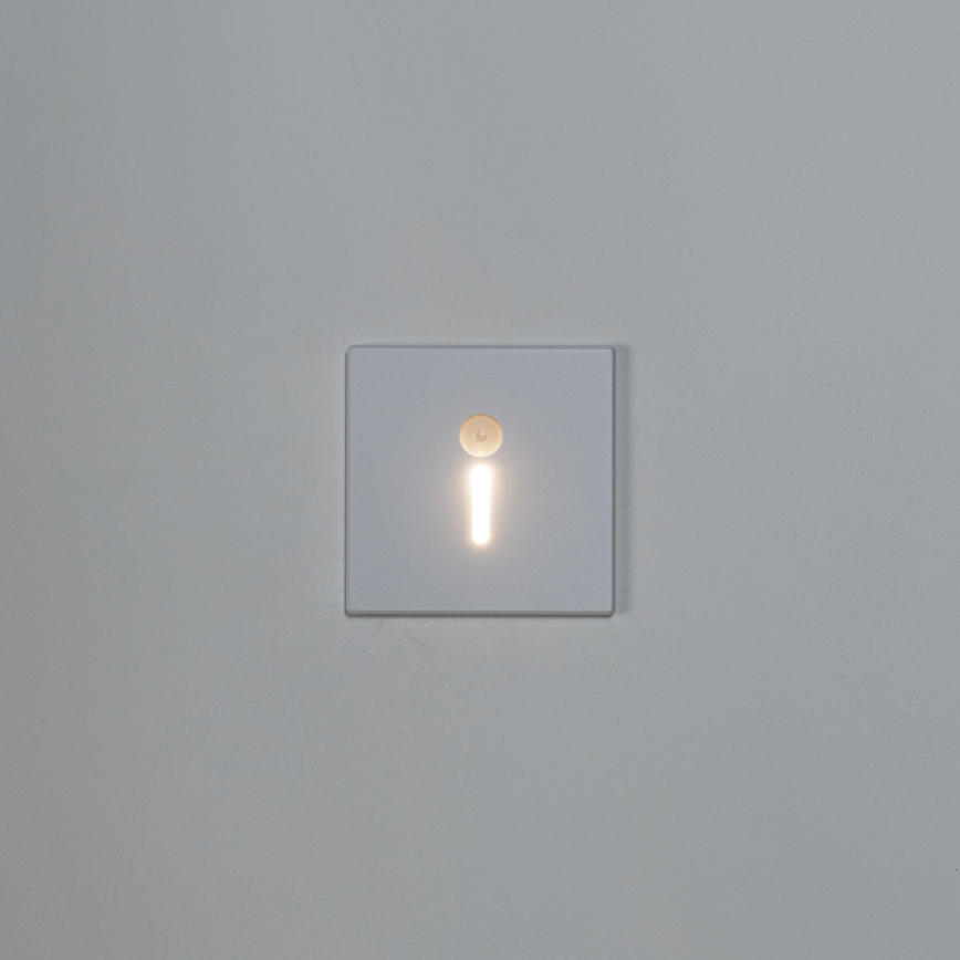 LED lépcsővilágító lámpa mozgás- és alkonyatérzékelővel MAGNIK LED/1,7W/230V 2700/3300/3900/4600/5700K fehér szögletes