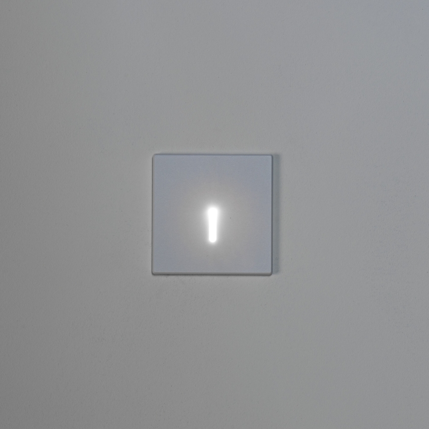LED lépcsővilágító lámpatest MAGNIK LED/1,7W/230V 2700/3300/3900/4600/5700K fehér szögletes