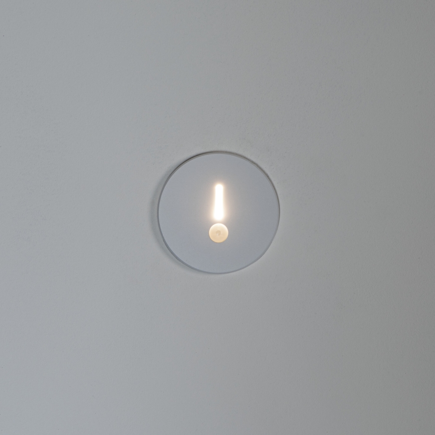 LED lépcsővilágító lámpa mozgás- és alkonyérzékelővel MAGNIK LED/1,7W/230V 2700/3300/3900/4600/5700K fehér kerek