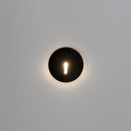 LED lépcsővilágító lámpatest MAGNIK LED/1,7W/230V 2700/3300/3900/4600/5700K fekete kerek