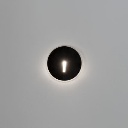 LED lépcsővilágító lámpatest MAGNIK LED/1,7W/230V 2700/3300/3900/4600/5700K fekete kerek