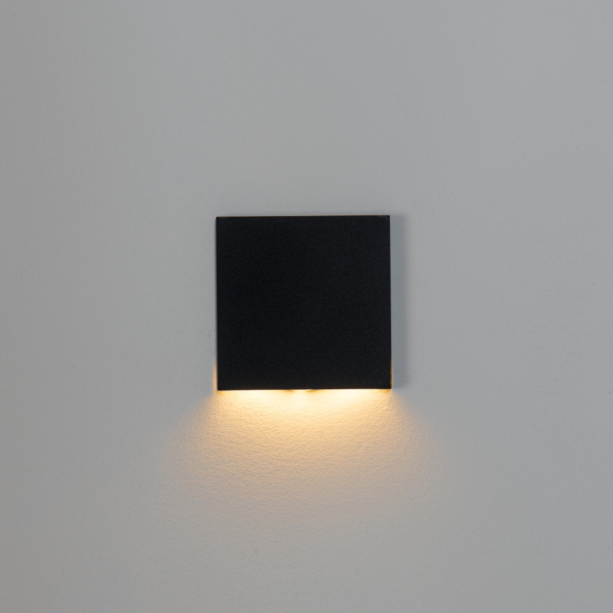 LED lépcsővilágító lámpatest MAGNIK LED/1,7W/230V 2700/3300/3900/4600/5700K fekete, szögletes