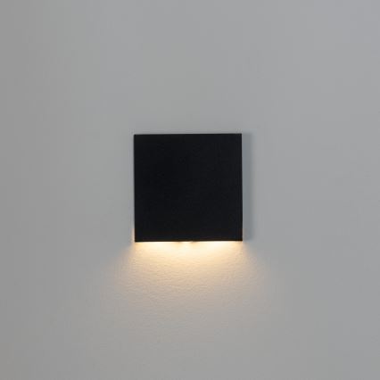 LED lépcsővilágító lámpatest MAGNIK LED/1,7W/230V 2700/3300/3900/4600/5700K fekete, szögletes