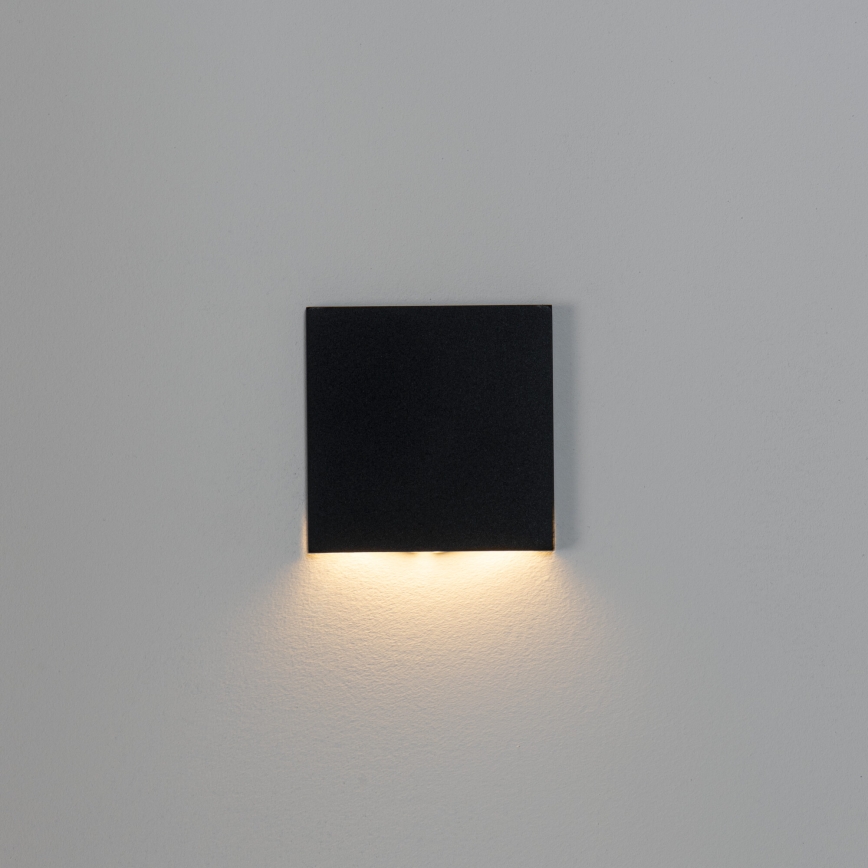 LED lépcsővilágító lámpatest MAGNIK LED/1,7W/230V 2700/3300/3900/4600/5700K fekete, szögletes