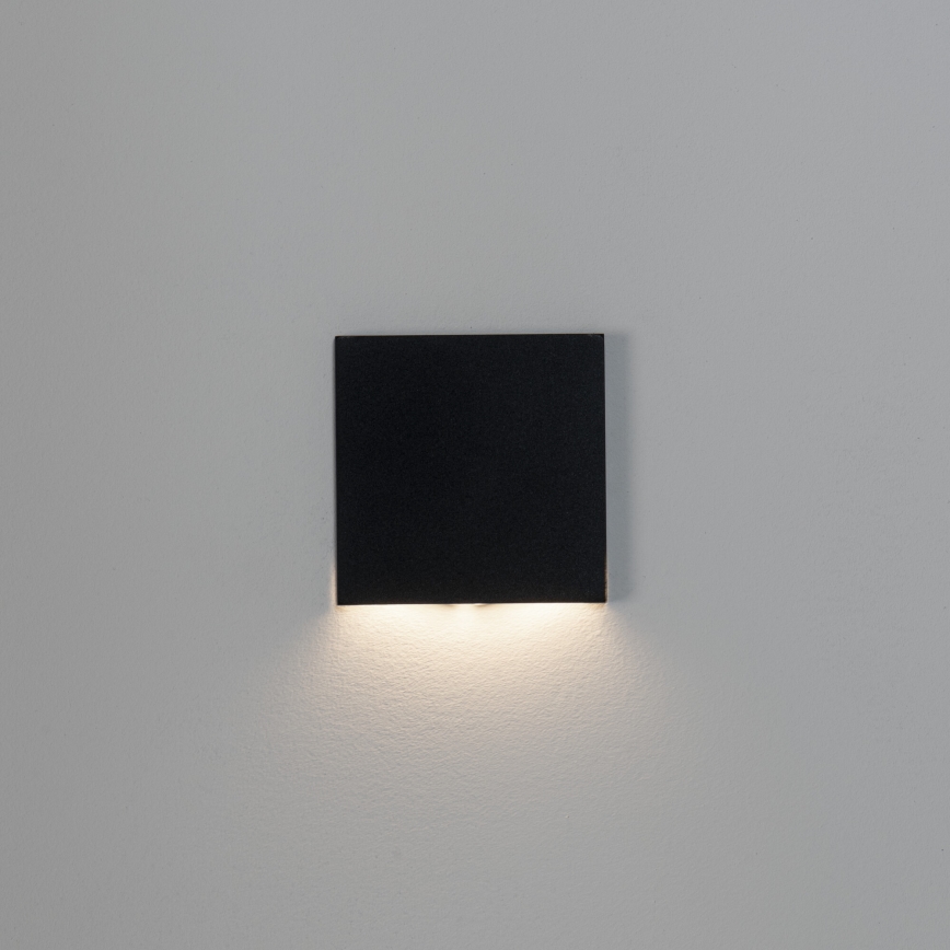 LED lépcsővilágító lámpatest MAGNIK LED/1,7W/230V 2700/3300/3900/4600/5700K fekete, szögletes
