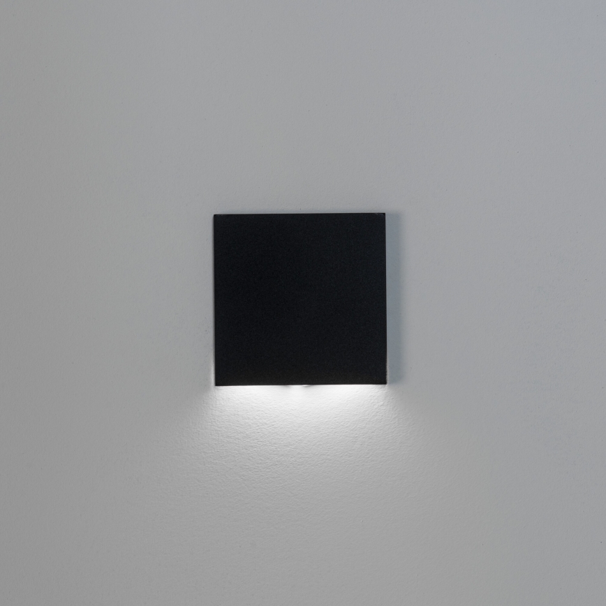 LED lépcsővilágító lámpatest MAGNIK LED/1,7W/230V 2700/3300/3900/4600/5700K fekete, szögletes
