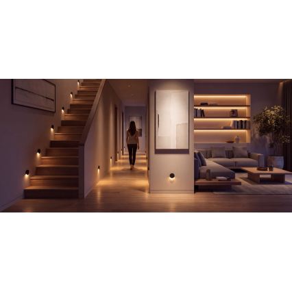LED lépcsővilágító lámpa MAGNIK LED/1,7W/230V 2700/3300/3900/4600/5700K fekete kerek