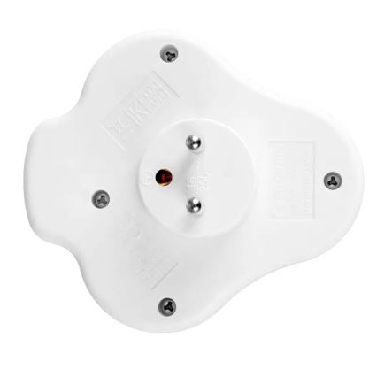 Kapcsolós elosztó 2 aljzattal + USB-C + USB-A