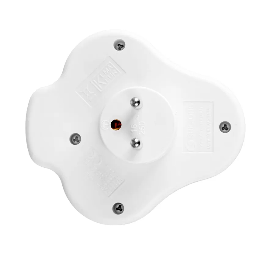 Kapcsolós elosztó 2 aljzattal + USB-C + USB-A