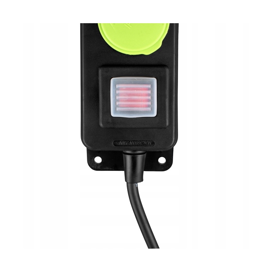 Kapcsolós hosszabbítókábel, 3 aljzat, 20 m, IP44