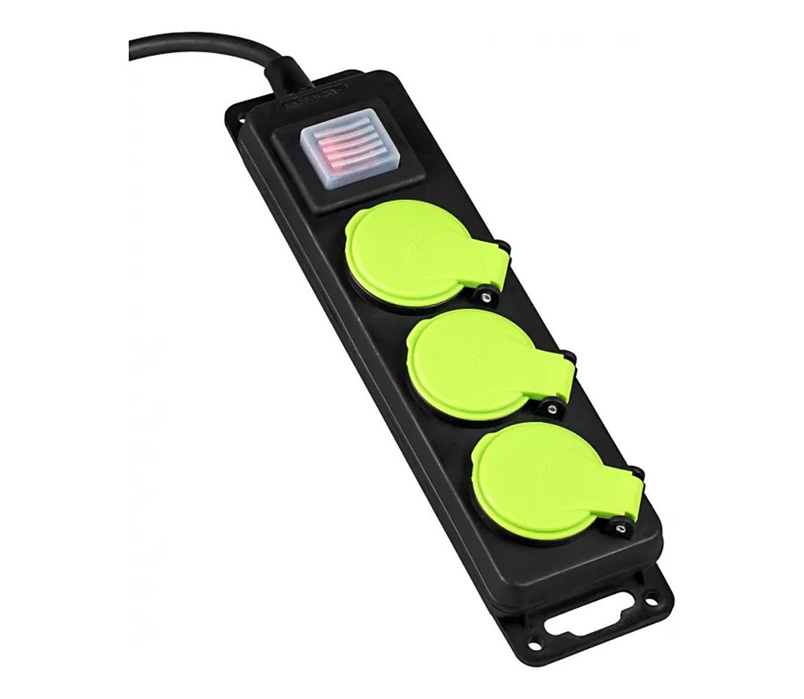 Vayox Kapcsolós hosszabbítókábel 3 aljzattal, 10 m, IP44 BX15302