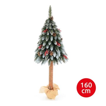 Karácsonyfa  WOOD TRUNK 160 cm fenyő