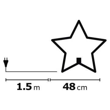 Karácsonyi dekoráció 1xE14/230V szürke