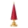 Karácsonyi dekoráció 45,5 cm fa piros
