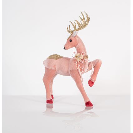 Karácsonyi dekoráció 47 cm szarvas