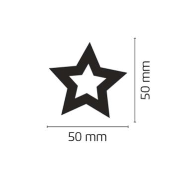 Karácsonyi dekoráció beltéri STAR IP20 Fából csillag 1m 10xLED/2xAA